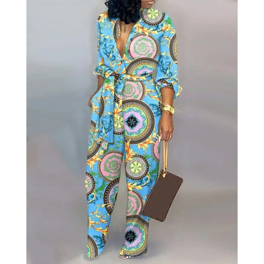 Damen Denim Jumpsuit mit modischem Patchwork-Design und praktischen Taschen R&B