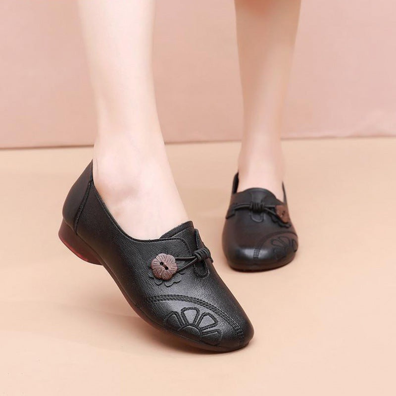 Damen Komfortable Ballerinas mit dekorativem Knotendesign R&B