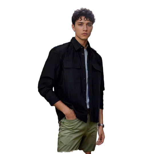 Herren lässige Sommerjacke mit Windschutz R&B
