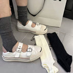 Damen Plateauslipper mit verstellbarem Riemchen und geschlossenen Zehen R&B