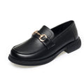 Damen Elegante Mokassins mit modischen Kettendetails