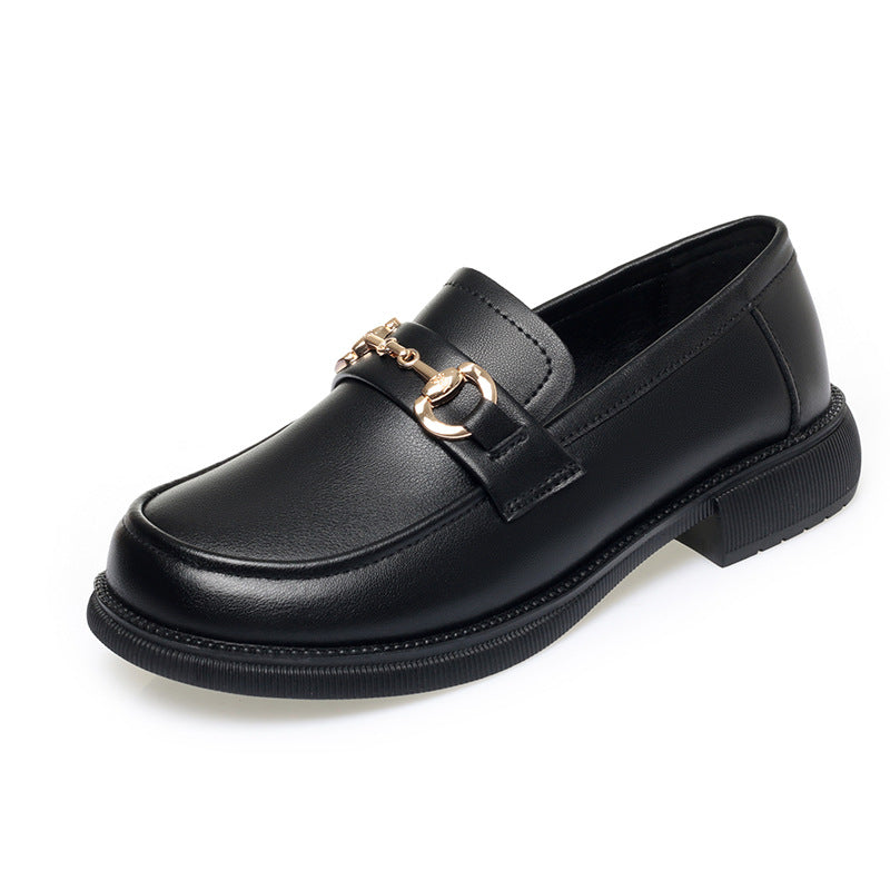 Damen Elegante Mokassins mit modischen Kettendetails