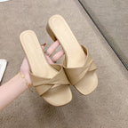 Damen Trendige Slingback Sandalen mit elegantem Kreuzriemen EB