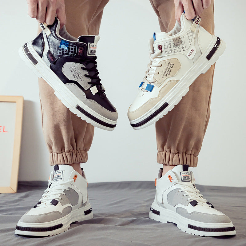 Herren Sportliche Sneakers mit hohem Kragen R&B