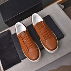 Damen Leder Sneakers mit atmungsaktivem Innenfutter und rutschfester Sohle R&B