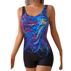 Damen Sportlicher Badeanzug mit atmungsaktivem Material R&B