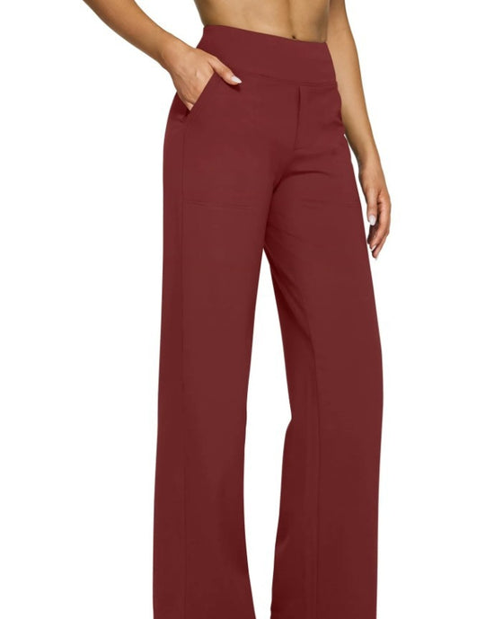 Damen Weitgeschnittene Lounge-Hose mit elastischem Bund R&B