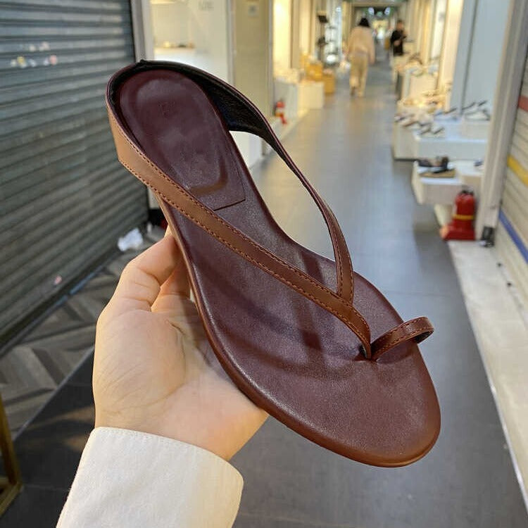Damen elegante Zehentrenner-Sandalen mit komfortabler Fußbettgestaltung R&B