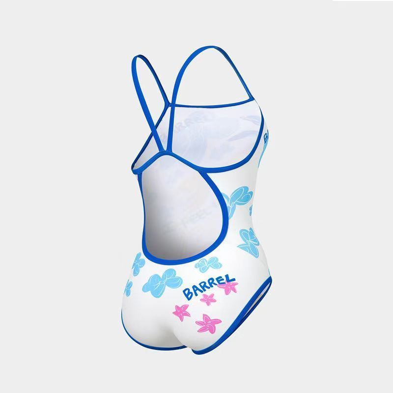 Damen Einteiler Badeanzug mit kreativem grafischen Design R&B