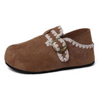 Damen Bequeme Mokassins mit dekorativem Schnallen-Detail und weichem Innenfutter R&B