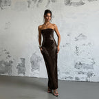 Damen Elegantes Bandeau-Minikleid mit funkelnden Akzenten R&B