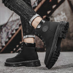 Damen Modische Winterstiefel mit stabiler Sohle und warmem Innenfutter