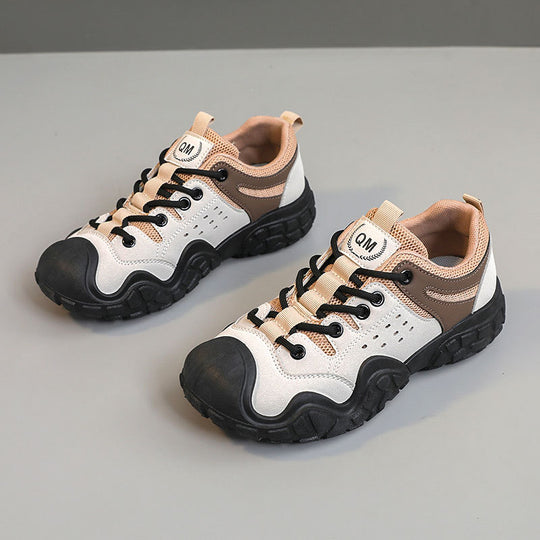 Damen Sportliche Freizeitsneaker mit atmungsaktiver Oberflächenstruktur und rutschfester Sohle R&B