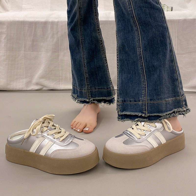 Damen Modische Plateau-Sneaker mit flexibler Sohle und atmungsaktivem Obermaterial