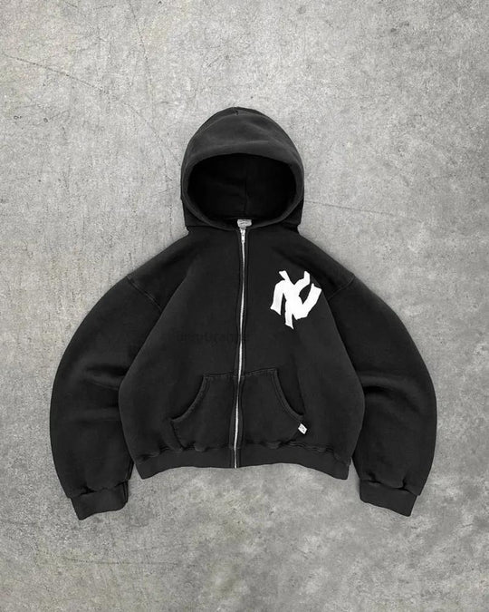 Damen lässiger Sweatshirt mit oversized Passform und großen Kapuze R&B