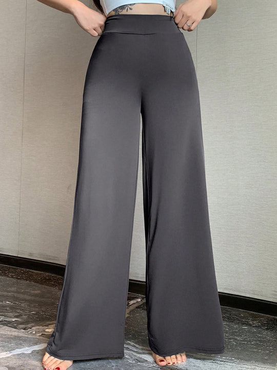 Damen Hochtaillierte Palazzo-Hose R&B