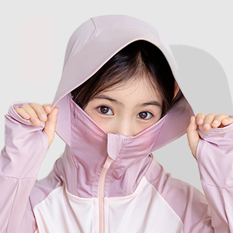Kinder UV-Schutzjacke mit Kapuze und atmungsaktiven Eigenschaften R&B