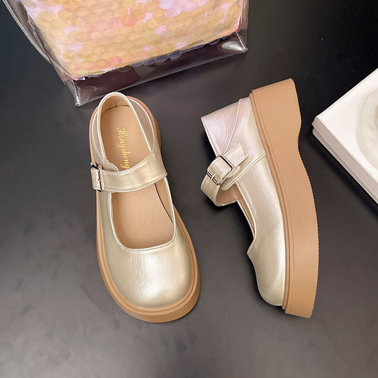 Damen elegante Mary Jane Schuhe mit funkelndem Design R&B