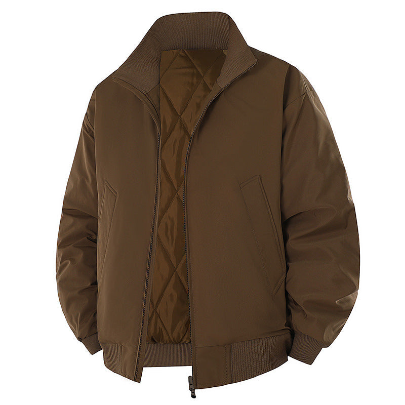 Herren modische Steppjacke mit hohem Kragen R&B