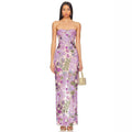 Damen Schickes Abendkleid mit floralem Design und figurbetonter Silhouette R&B