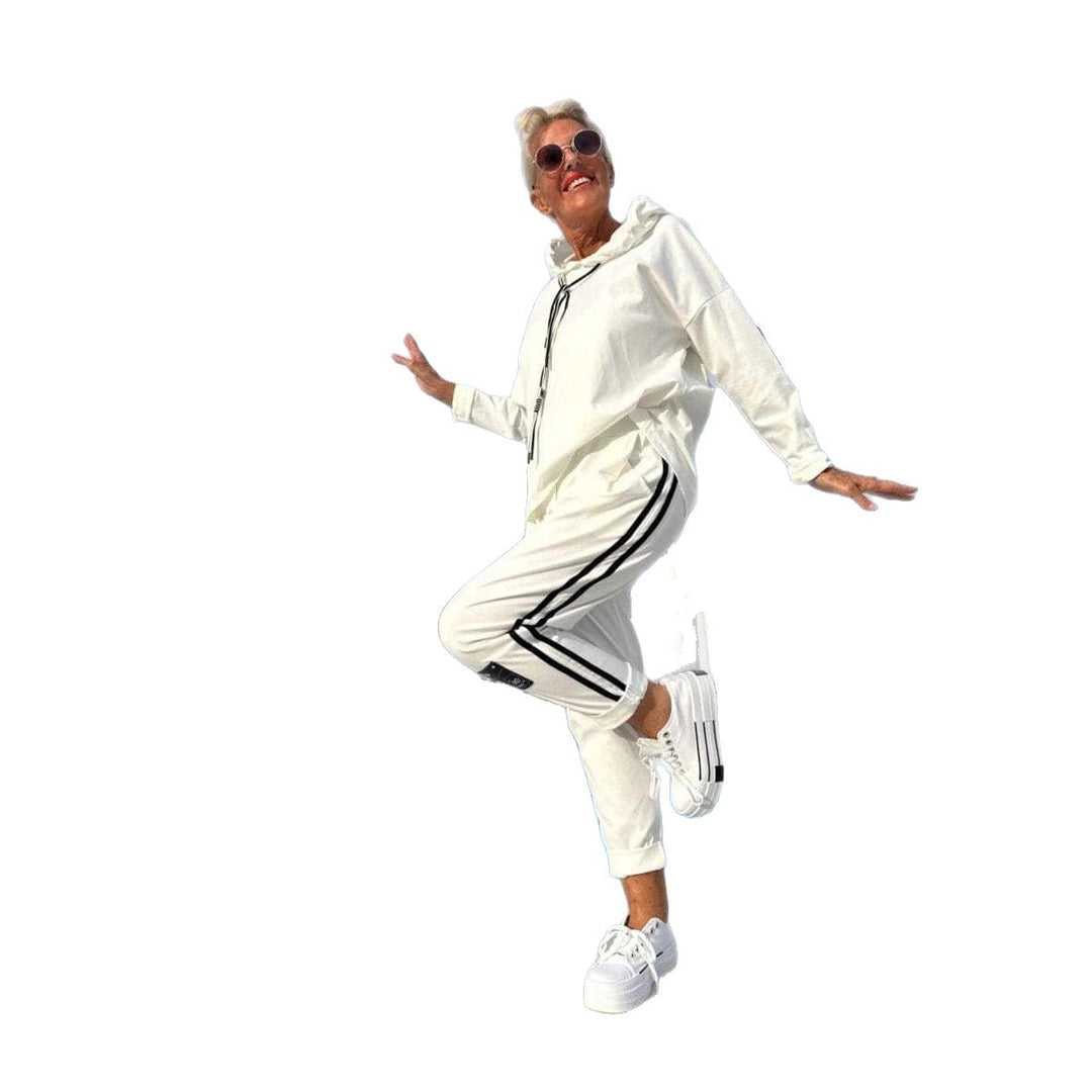 Damen Sportives Oberteil und modische Jogginghose Set R&B
