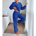Damen Kuscheliges Fleece-Lounge-Set mit elastischem Bund R&B