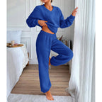 Damen Kuscheliges Fleece-Lounge-Set mit elastischem Bund R&B