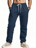 Herren komfortable Freizeithose mit gestreiftem Design R&B