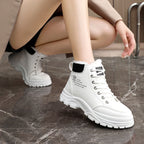 Damen Winterliche High-Top Stiefel mit warmem Fleece-Futter und rutschfester Sohle R&B