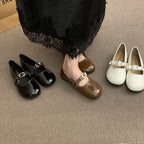 Damen elegante Ballerinas mit modischem Riemchen und komfortablem Fußbett R&B
