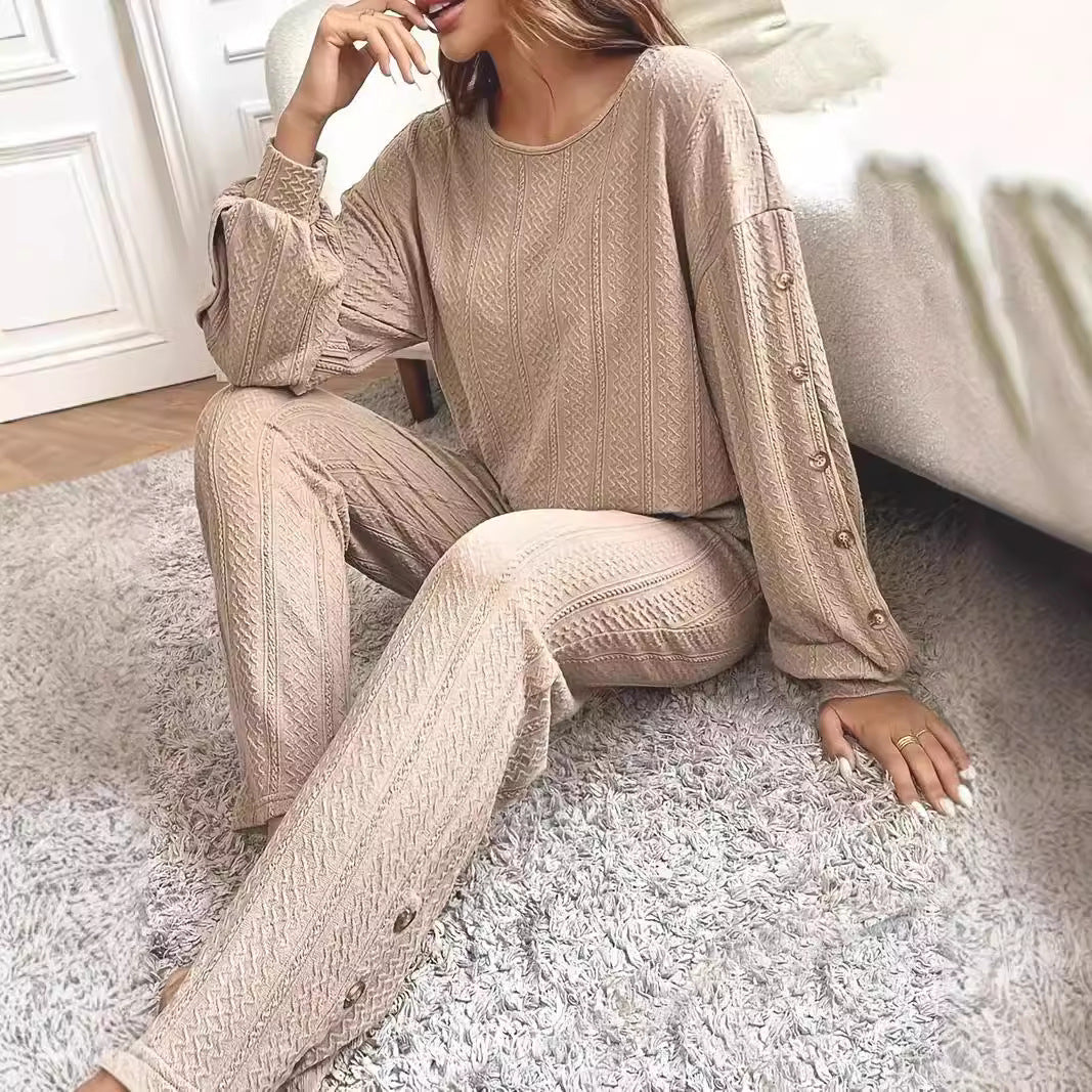 Damen Gemusterter Loungeanzug R&B