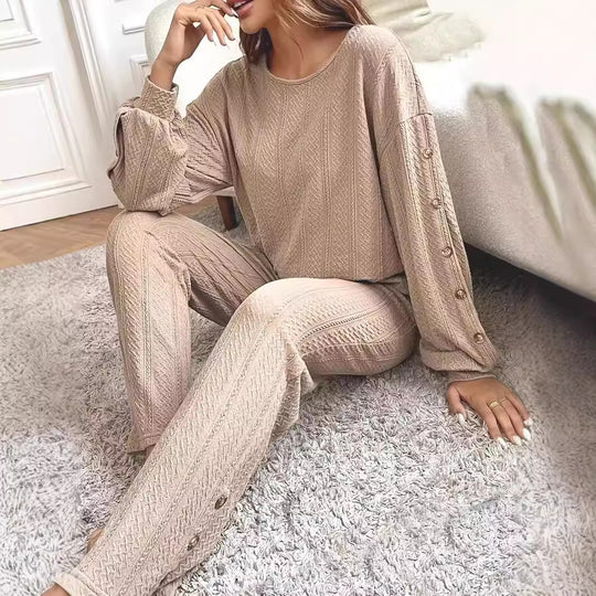 Damen Gemusterter Loungeanzug R&B