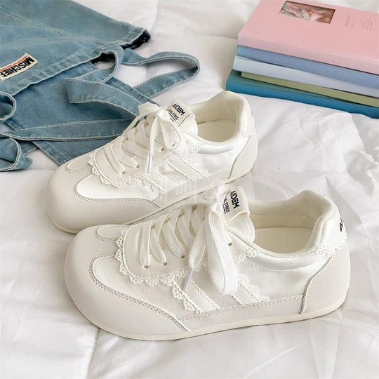 Damen Modische Freizeitschuhe mit Spitzenakzenten R&B