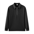 Herren Sweatshirt mit modischem Stehkragen und strukturiertem Design R&B