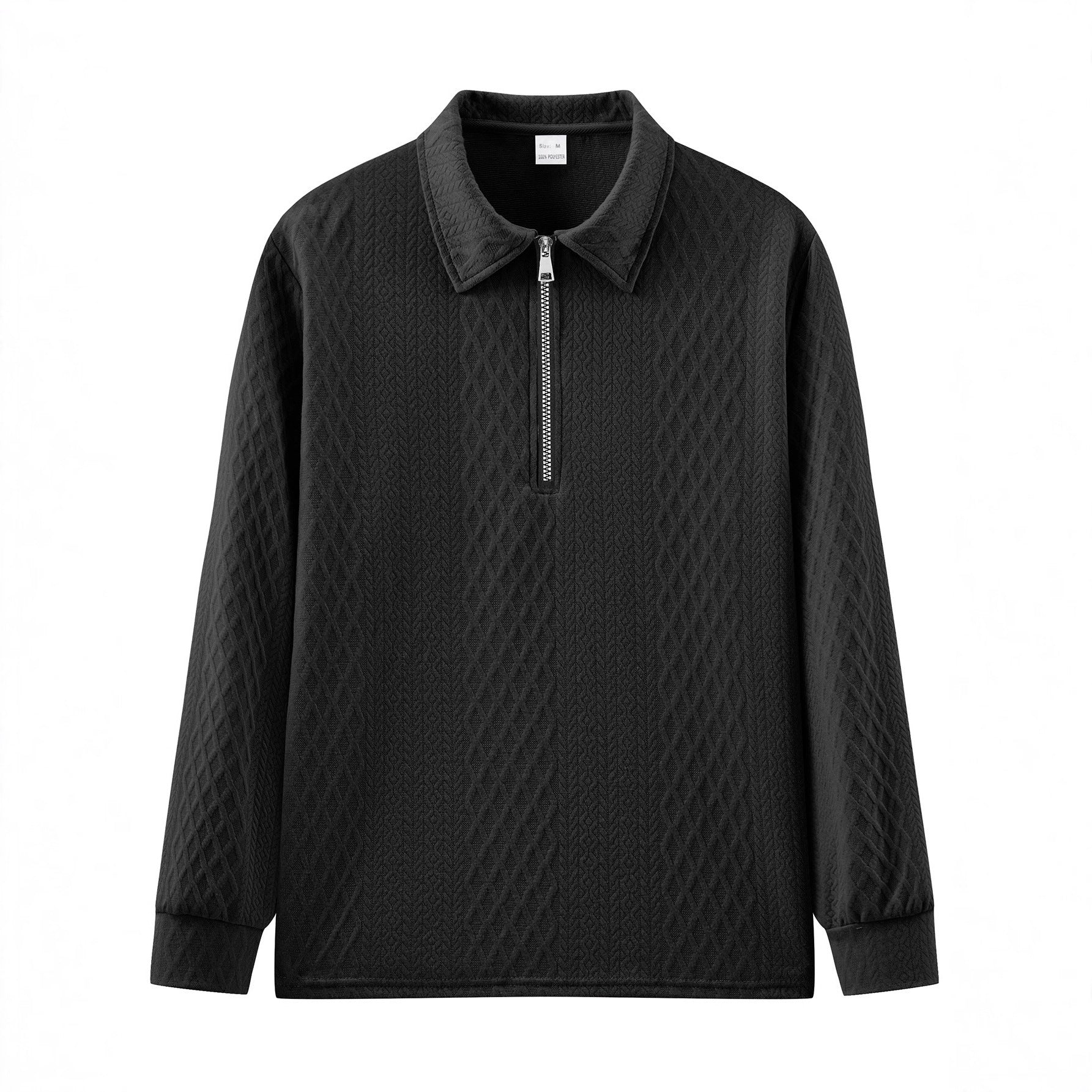 Herren Sweatshirt mit modischem Stehkragen und strukturiertem Design R&B