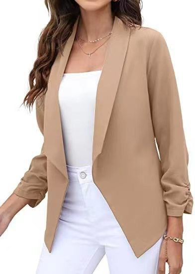 Damen eleganter und luftiger Blazer mit asymmetrischem Schnitt R&B