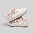 Damen Sneakers mit modernem Sternen-Muster und weicher Dämpfung