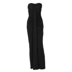 Damen Elegantes Maxi-Kleid mit raffiniertem Tailleneinsatz und Raffung R&B