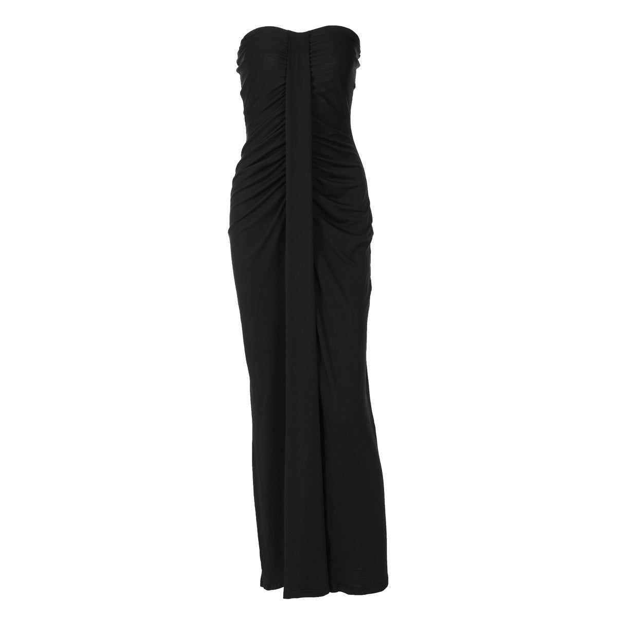 Damen Elegantes Maxi-Kleid mit raffiniertem Tailleneinsatz und Raffung R&B
