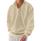 Herren lässiger Pullover mit strukturiertem Stoff und modernem Schnitt R&B