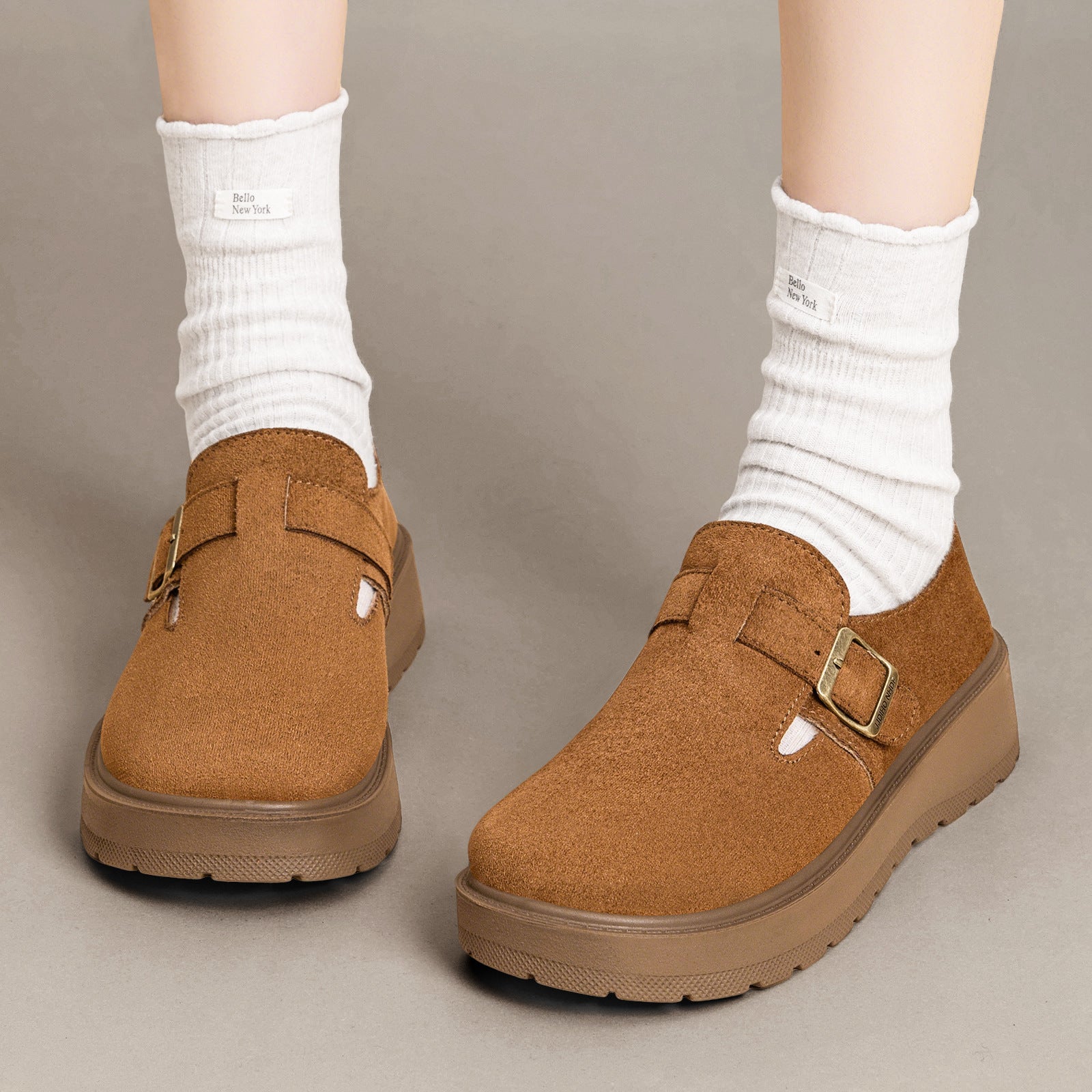Damen Komfortable Clogs mit verstellbarem Riemen und rutschfester Sohle