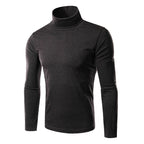 Herren eleganter Rollkragenpullover aus bequemen Stretchmaterial R&B