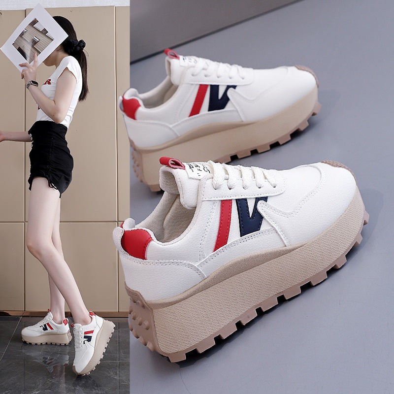 Damen Chunky Sneakers mit eleganter Plateau-Sohle und modischem Design R&B