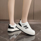 Damen trendige Plateausneaker mit atmungsaktiver Mesh-Oberfläche und dämpfender Sohle R&B