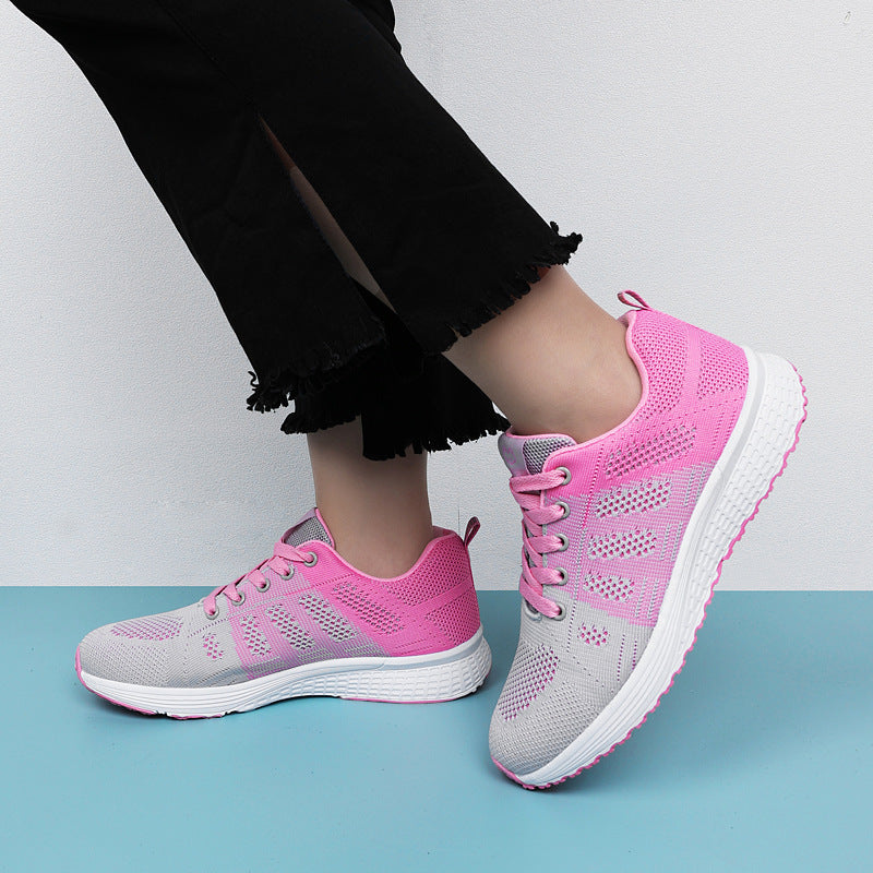 Damen Leichte und atmungsaktive Sport Sneakers mit flexibler Laufsohle R&B