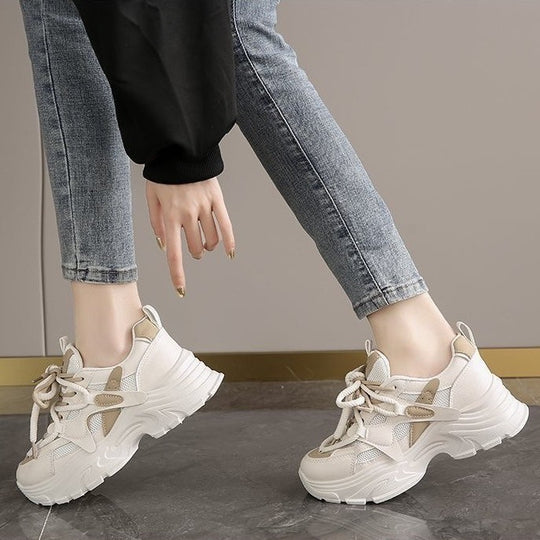 Damen Chunky Sneakers mit atmungsaktiven Mesh-Einsätzen und komfortabler Dämpfung R&B