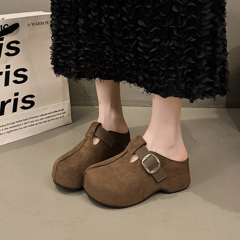 Damen Komfort Clogs mit modischem Riemen und ergonomischem Fußbett R&B