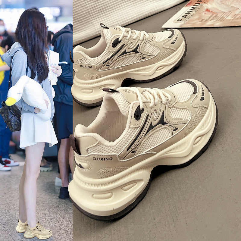 Damen Sportliche Sneakers mit atmungsaktiver Mesh-Oberfläche und stabiler Sohle R&B