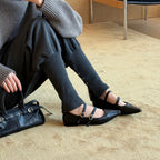 Damen Elegante Ballerinas mit modischem Riemchen und komfortablem Fußbett R&B