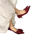 Damen elegante Pumps mit raffinierten Schleifenakzenten R&B
